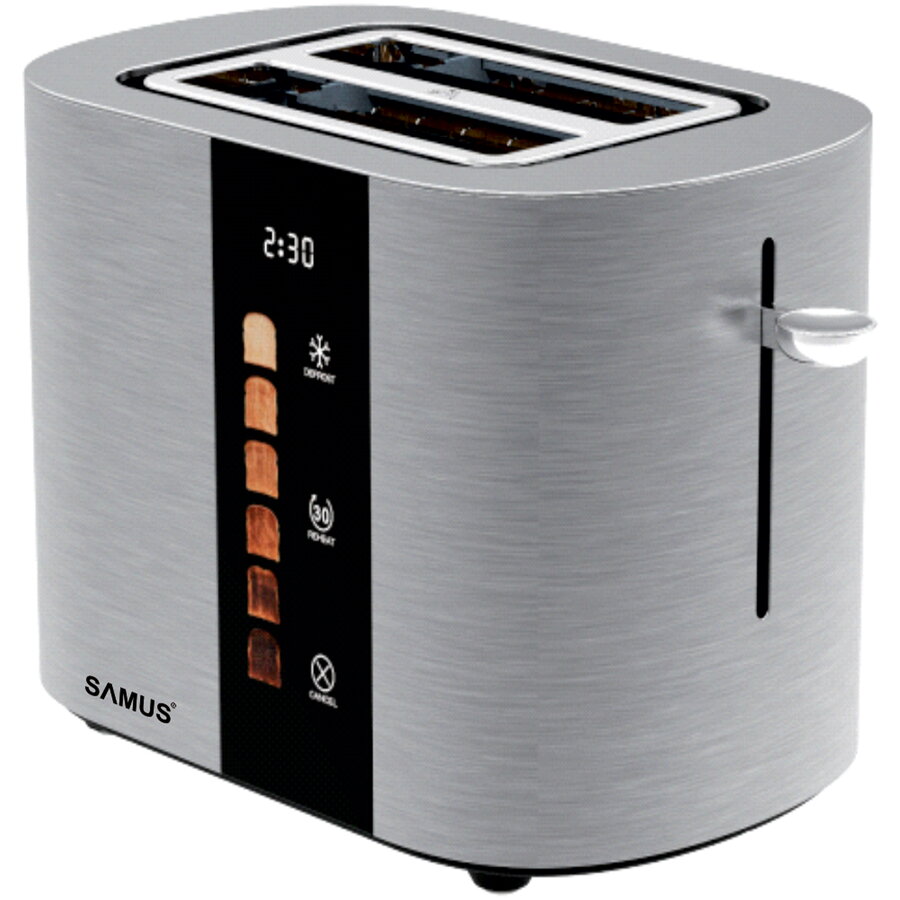 Oferte la Prajitor de Paine GOURMET 2 Felii 6 Trepte de Rumenire Afisaj Digital Touch Control Putere 800W Argintiu