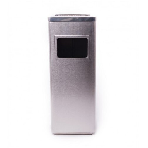 Oferte la Cos de Gunoi CS-02 cu Scrumiera Inox Inoxidabil Cos Interior Metalic