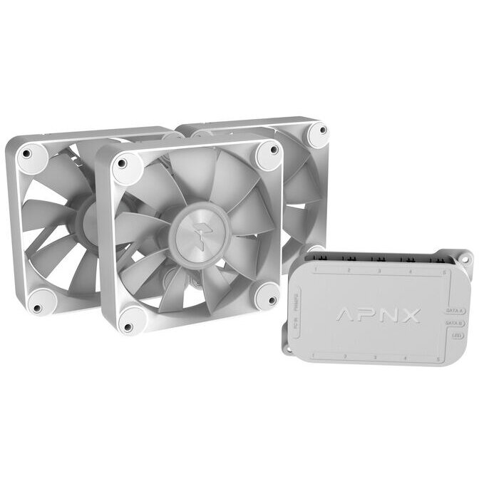 Oferte la Ventilator FP1-R PWM Reverse Blade PWM ARGB  3Pack Alb
