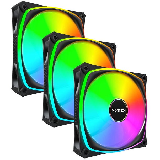 Oferte la Ventilator RX120 PRO PWM Reverse ARGB  3Pack 120mm Negru