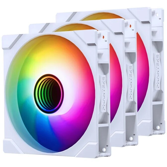 Oferte la Ventilator M25 Gen2 PWM D-RGB 3Pack Reverse Blade 140mm Alb