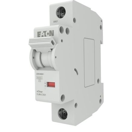 Oferte la Disjunctor Monofazat xClear CLM Eaton EP-504687, 1P, 10A, curba C, 6kA, 230V, IP20