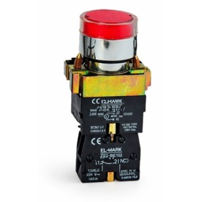 Oferte la Buton de Comanda cu Indicator Luminos BW 3471 Elmark 401473 110V rosu