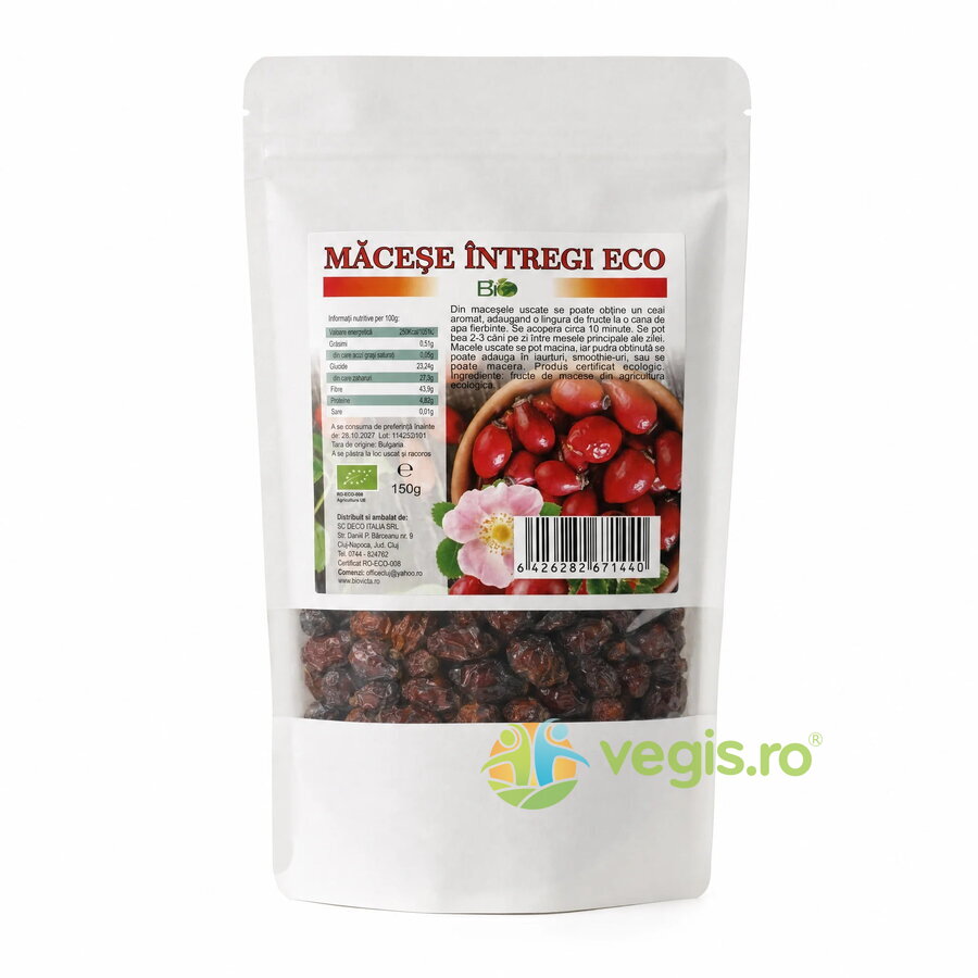 Oferte la Macese Intregi Uscate Ecologice/Bio 150g
