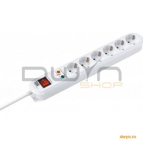 Oferte la Bachmann SMART, 6 prize schuko, intrerupator, cablu alimentare 1.5 m, cu protectie la supra tensiuni