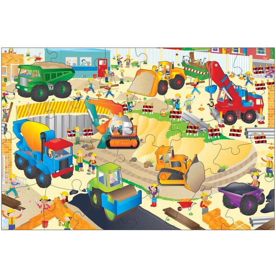 Oferte la Giant Floor Puzzle: Santierul (30 piese)
