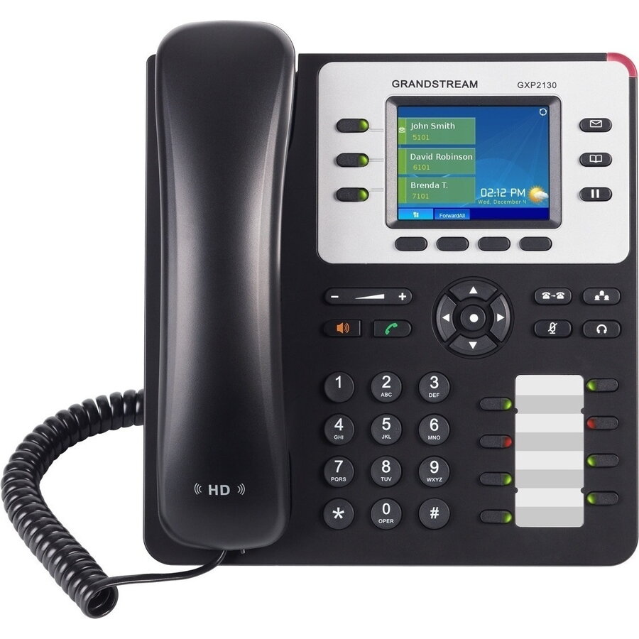 Oferte la Grandstream GXP2130 v2 Cu fir Telefon IP 3 linii Negru