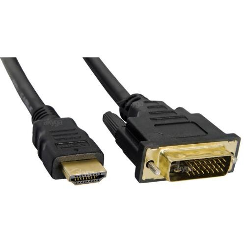 Oferte la Cablu Akyga AK-AV-11, HDMI Male - DVI-D Male, 1.8m, Black