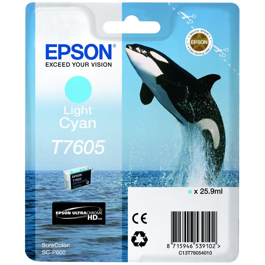 Oferte la CARTUS LIGHT CYAN C13T76054010 25,9 ML ORIGINAL EPSON SURECOLOR SC-P600