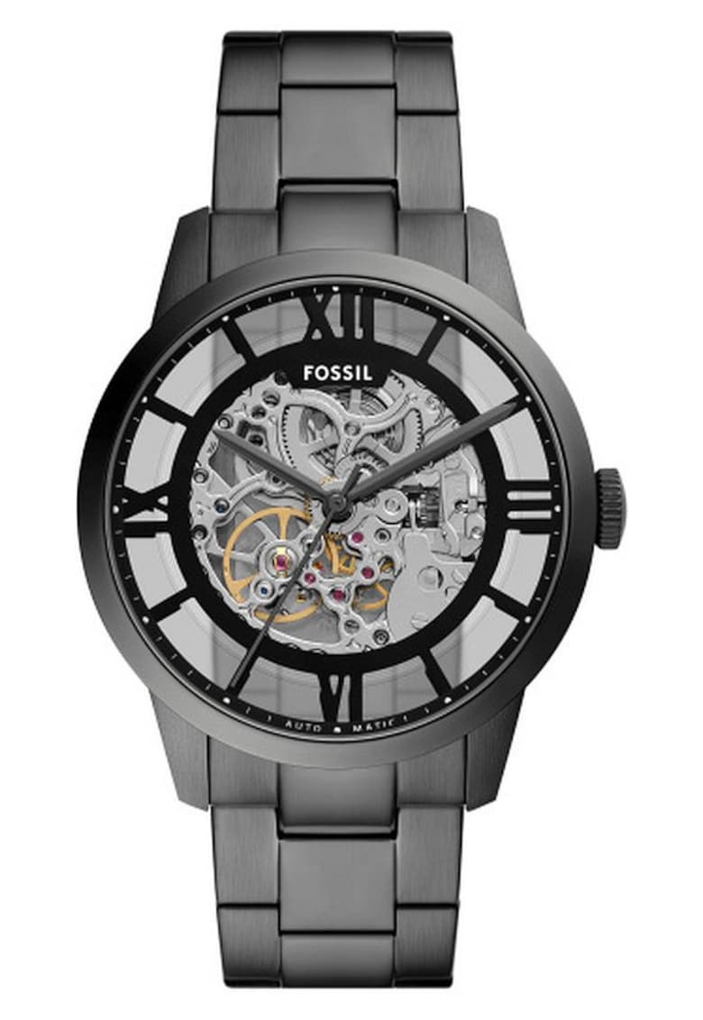 Oferte la Ceas  Townsman - automat - gri - 44mm - bratara din inox - rezistent la apa 50m