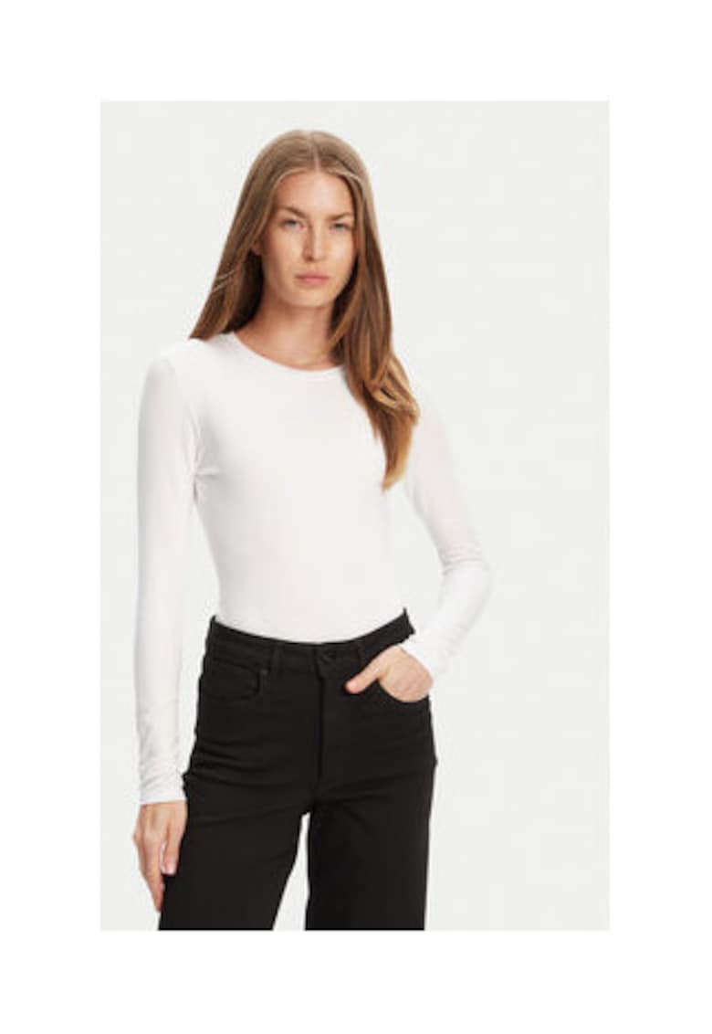 Oferte la Body cu model uni si maneci lungi