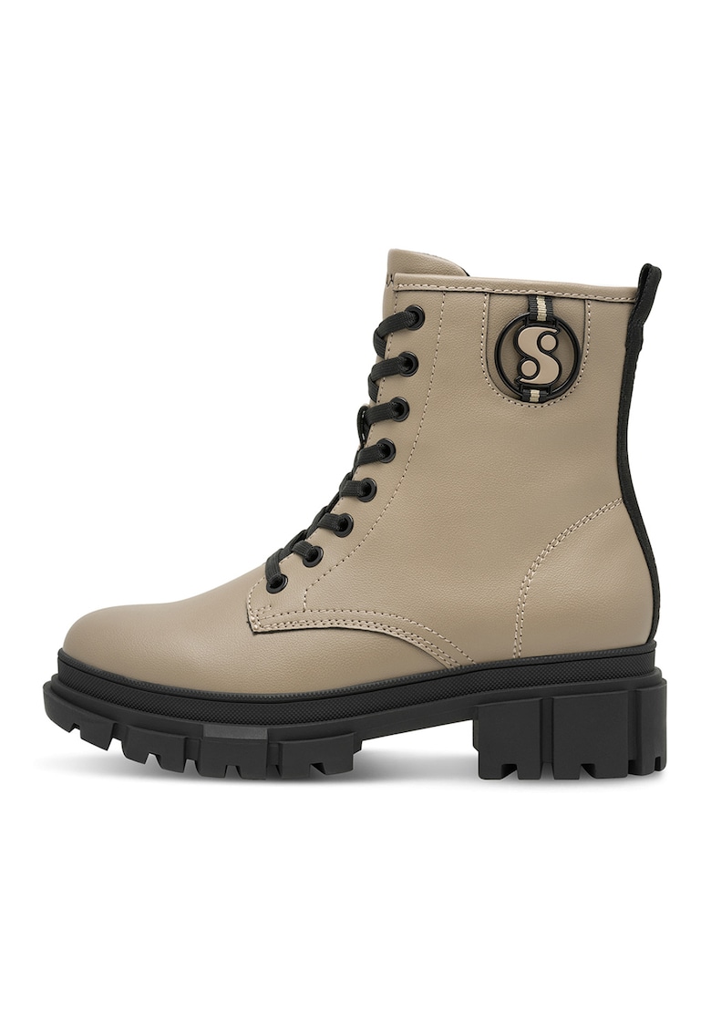 Oferte la Bocanci de piele ecologica - Maro taupe
