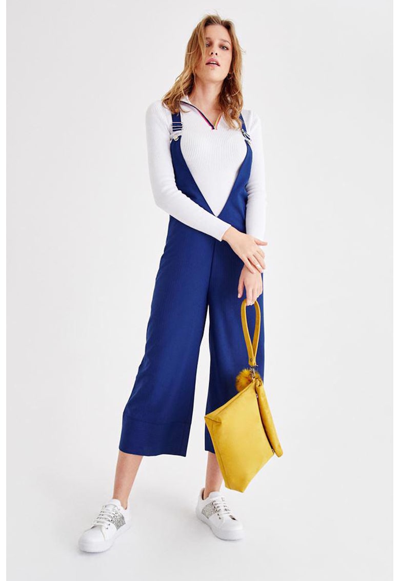 Oferte la Salopeta capri cu decolteu in V - Albastru royal