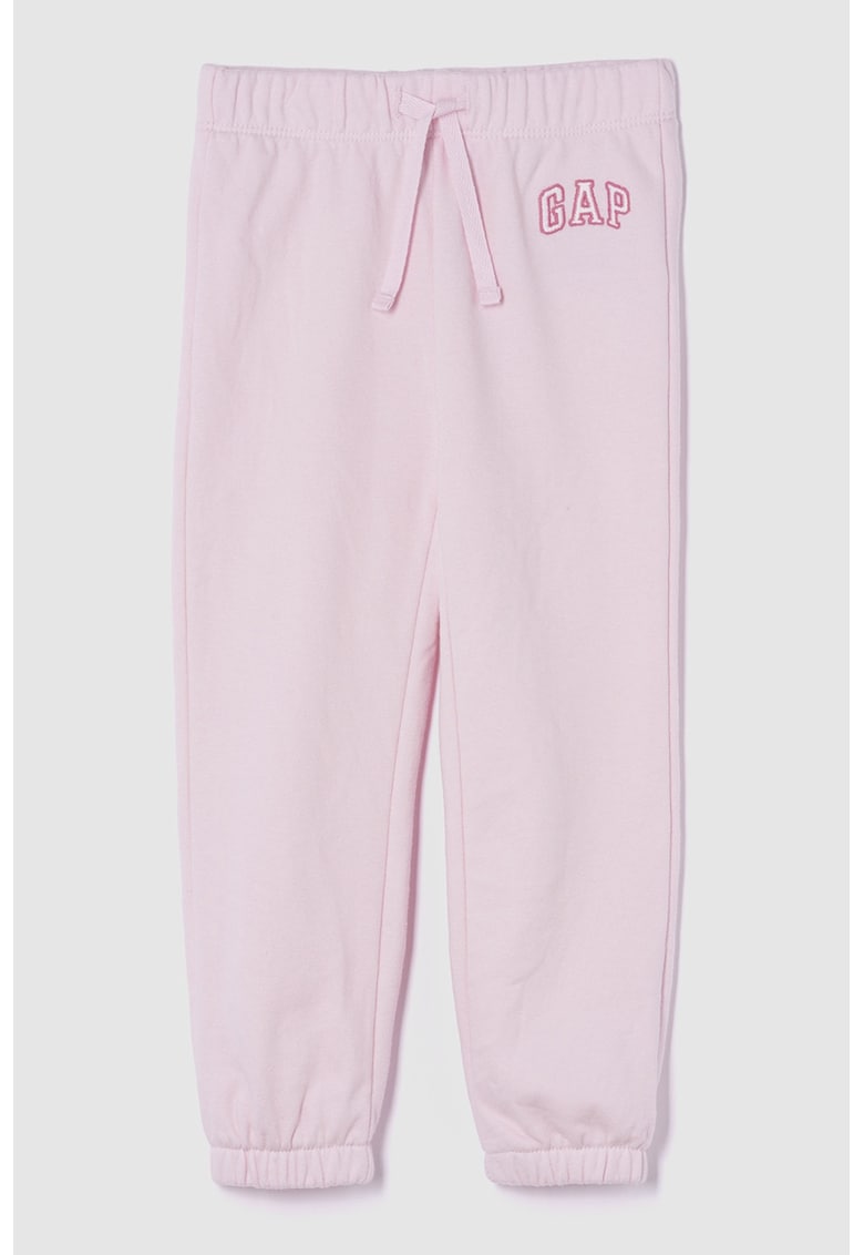 Oferte la Pantaloni de trening cu logo si snur - Roz pal