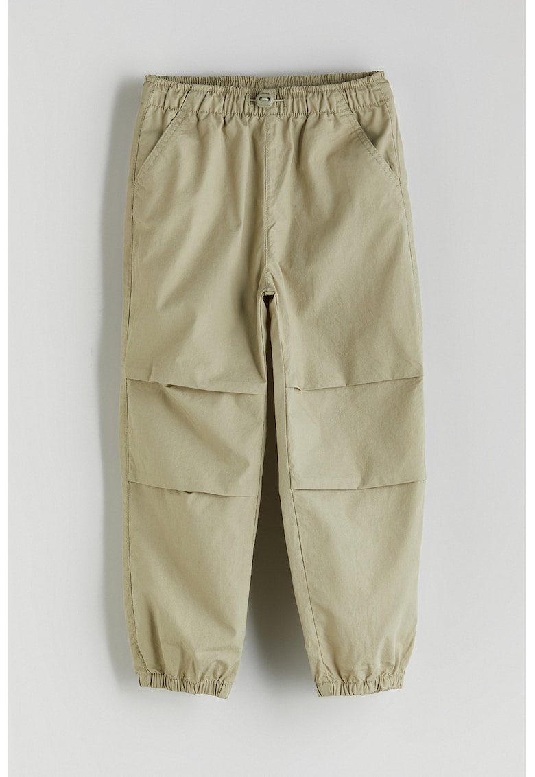 Oferte la Pantaloni cu banda elastica cu snur in talie - Kaki