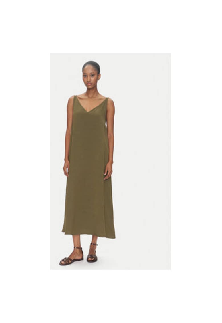Oferte la Rochie de vara dama  TD0758 - Viscoza/Rayon - Kaki