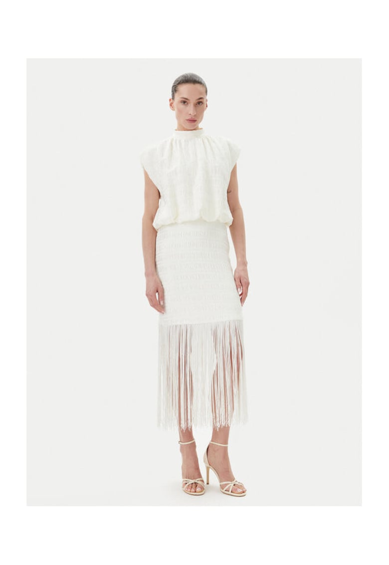 Oferte la Rochie dama  BBW4432 - Poliester/Elastan - Alb - Alb