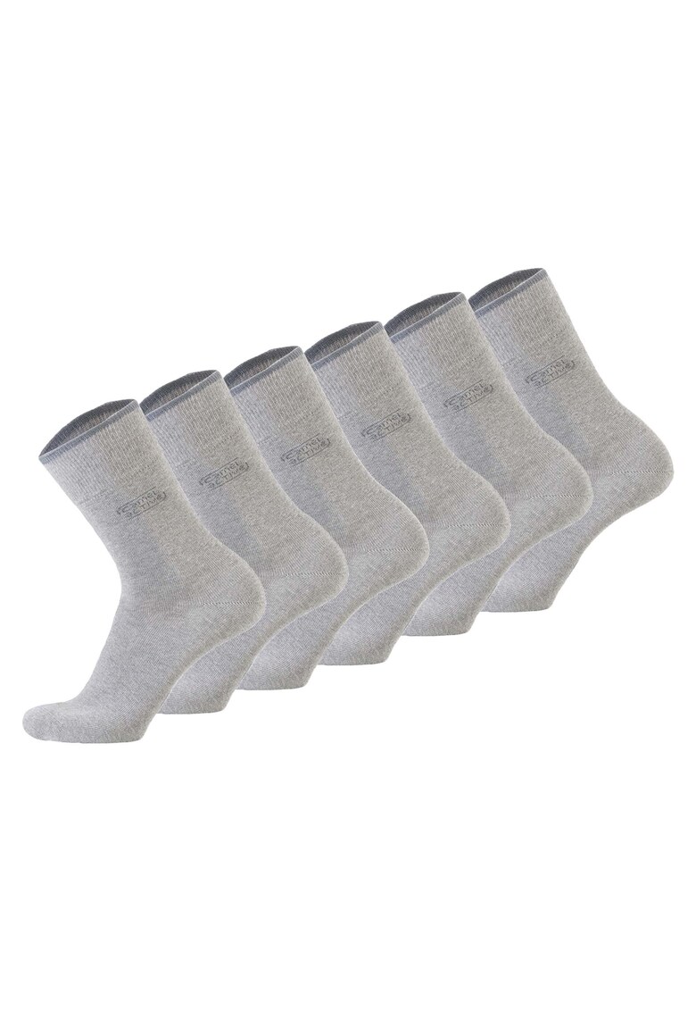 Oferte la Set de sosete scurte din amestec de bumbac organic 29933 - 6 perechi - Gri