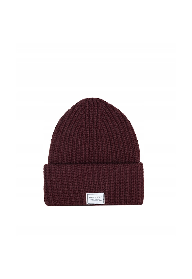 Oferte la Caciula  acril - manseta lata - unisex - rosu inchis