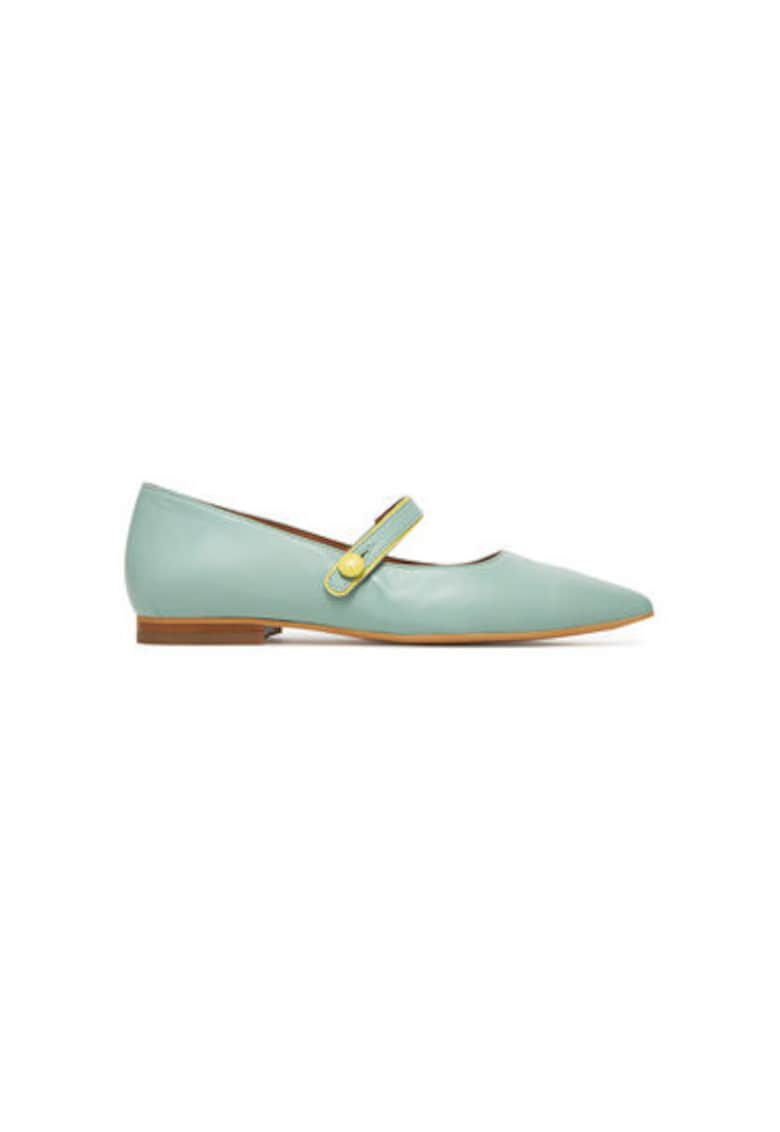 Oferte la Balerini  SULN265FLY - Piele naturala - Turcoaz - Turcoaz