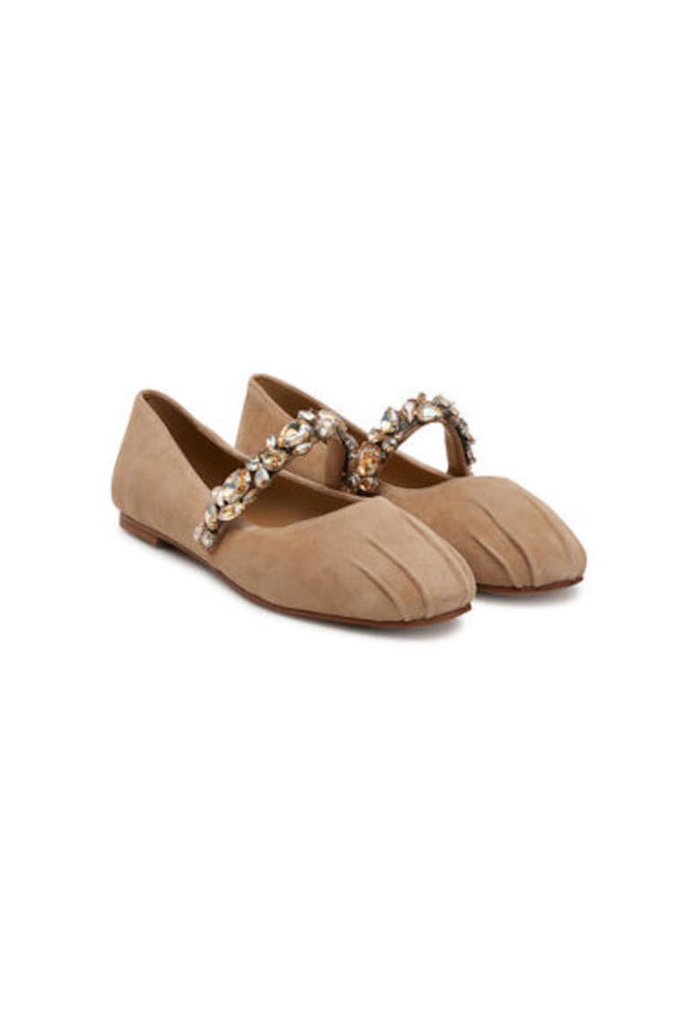 Oferte la Balerini  V250531 - Piele naturala - Bej - Bej