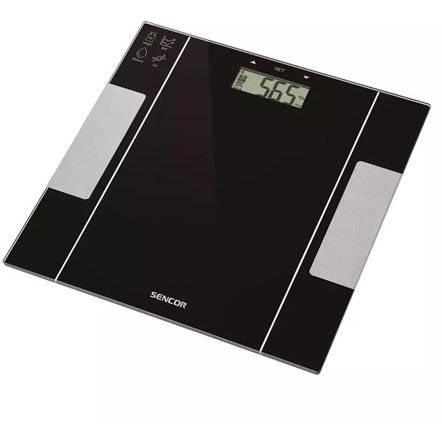 Oferte la Cantar Corporal Fitness Sticla Securizata LCD Functii IMC BMR Memorie 12x Utilizatori Max 150kg  Negru