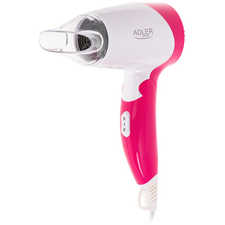 Oferte la Uscator Par 2 Trepte Viteza 2 Trepte Temperatura 1200W Plastic ABS 220-240V 50/60Hz Alb/Roz
