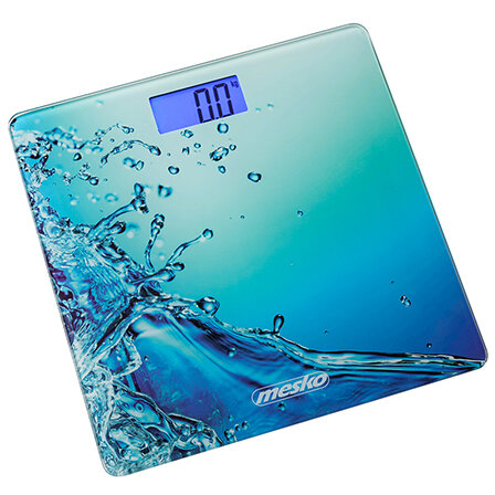 Oferte la Cantar Corporal Electronic Display Digital Sticla Securizata Max 150kg Albastru