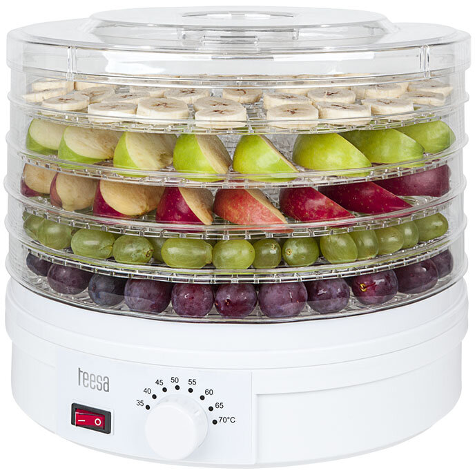 Oferte la Deshidrator Alimente TSA3030 5 Tavi Capacitate Totala 5KG 250W Alb
