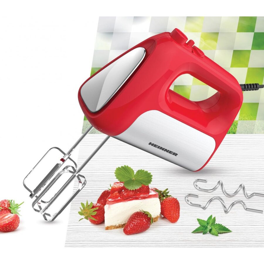 Oferte la Mixer de Mana HM-DC500RD 6 Viteze + Turbo 500W Rosu/Argintiu