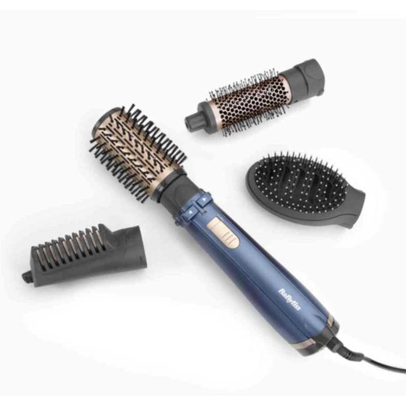 Oferte la Perie Rotativa Style Pro AS965E 1000W Tehnologie Ionica 4 Accesorii Albastru