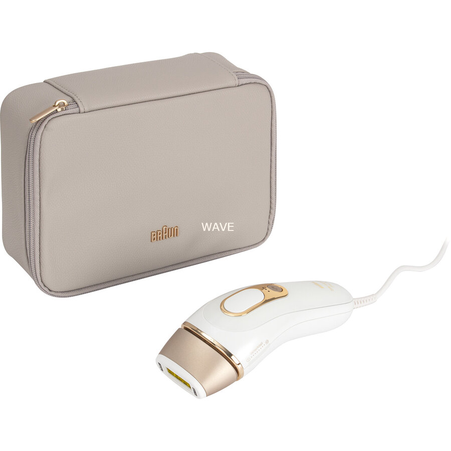 Epilator Silk-expert Pro IPL PL5052, hair remover (white/gold, incl. bag + 2 precision attachments + Venus razor)