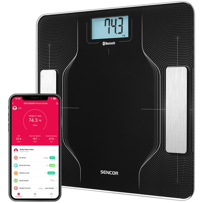 Oferte la Cantar corporal S-SBS8002BK 180 kg Black