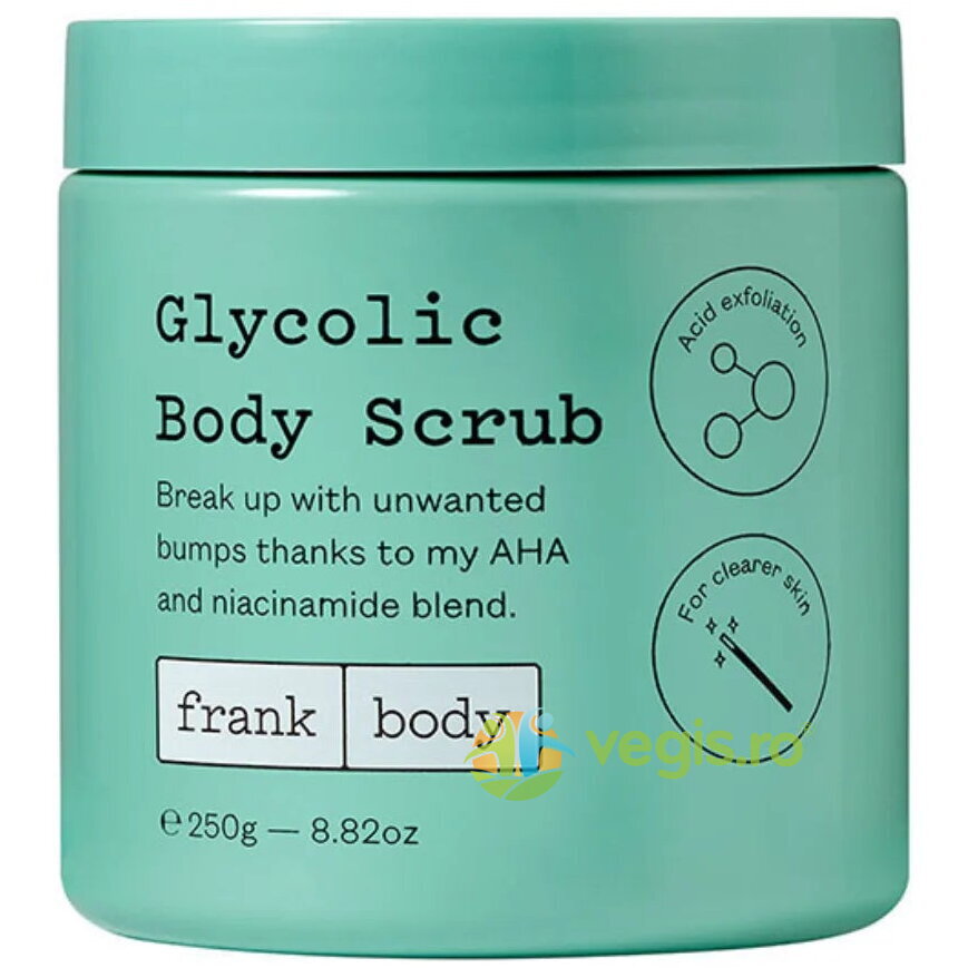 Oferte la Exfoliant pentru Corp Glycolic pentru Piele Luminoasa cu AHA si Niacinamida 250g