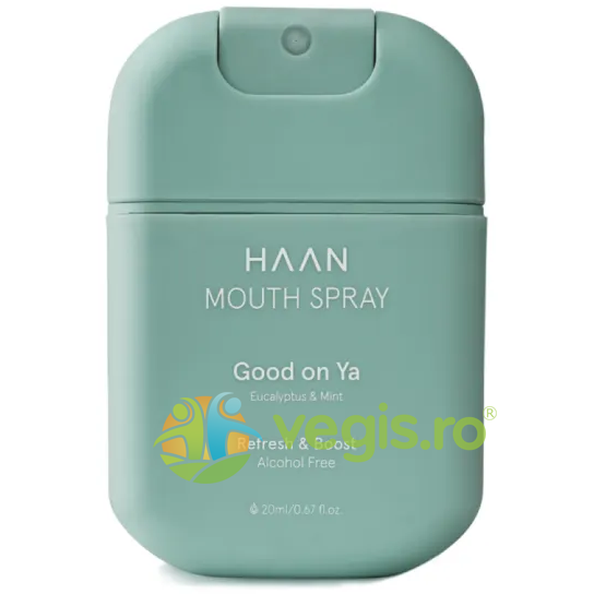 Oferte la Spray Bucal pentru Respiratie Proaspata cu Aroma de Eucalipt si Menta fara Alcool Good on Ya 20ml