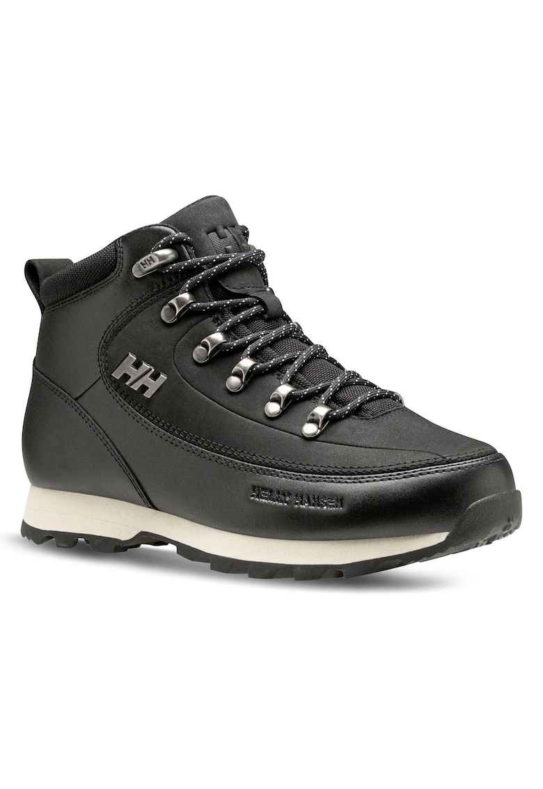 Oferte la Bocanci trekking dama  12031 - Piele naturala - Negru - Negru