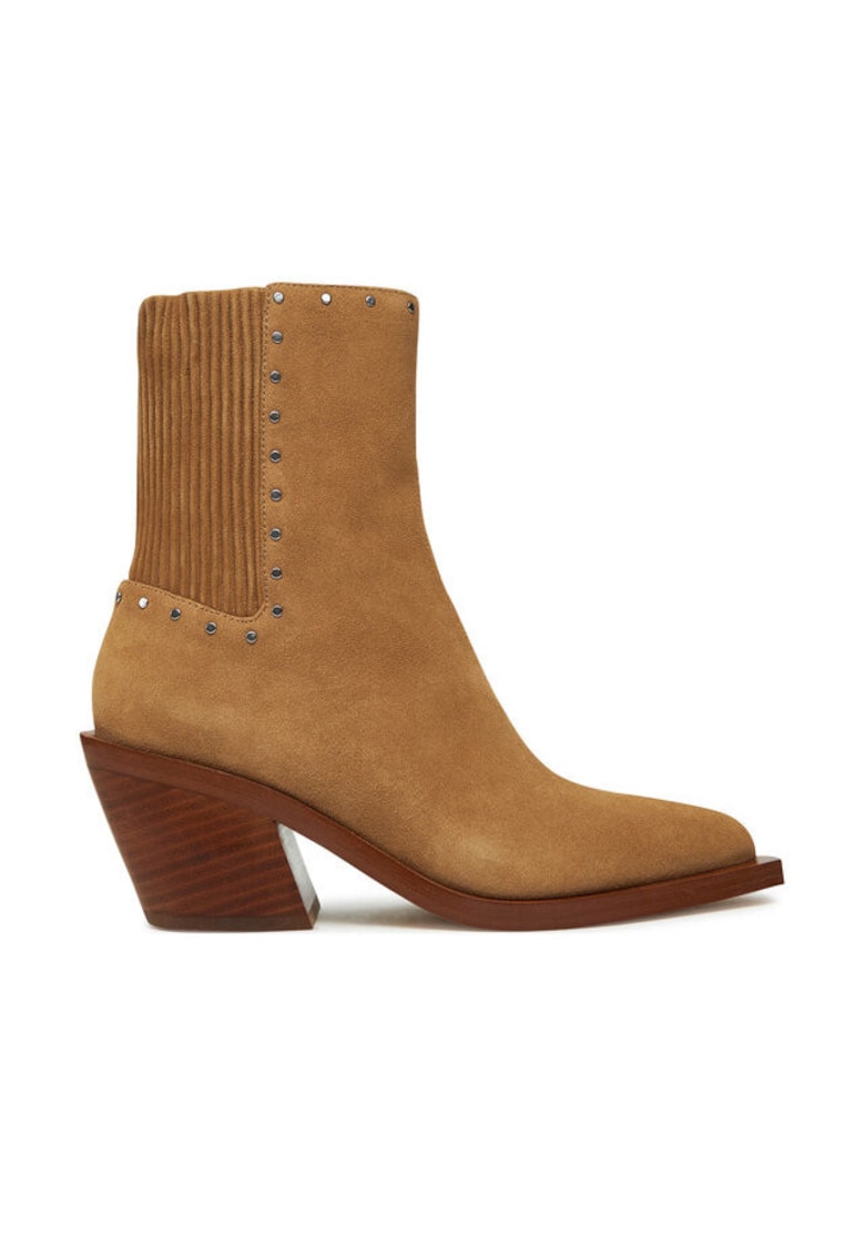 Oferte la Botine dama  CU188 - Piele naturala - Maro - Maro