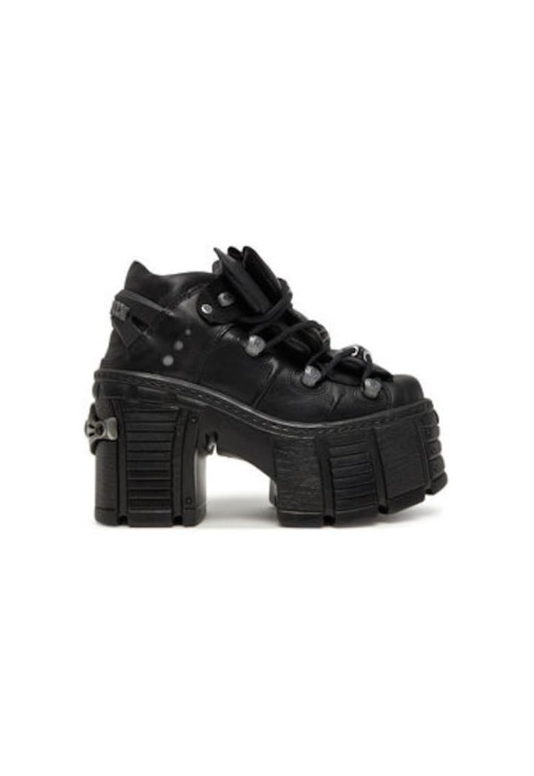 Oferte la Botine dama  M-TM106-C2 - Piele naturala - Negru - Negru