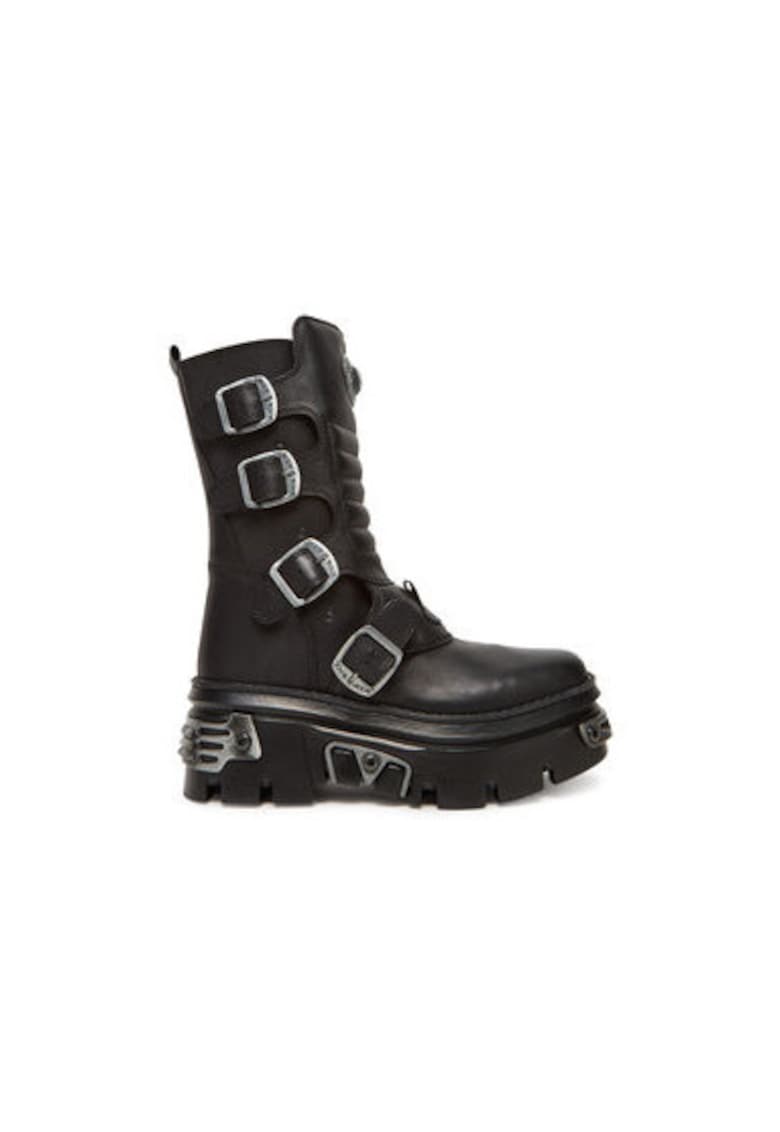 Oferte la Botine dama  M-WALL373N-C1 - Piele naturala - Negru - Negru