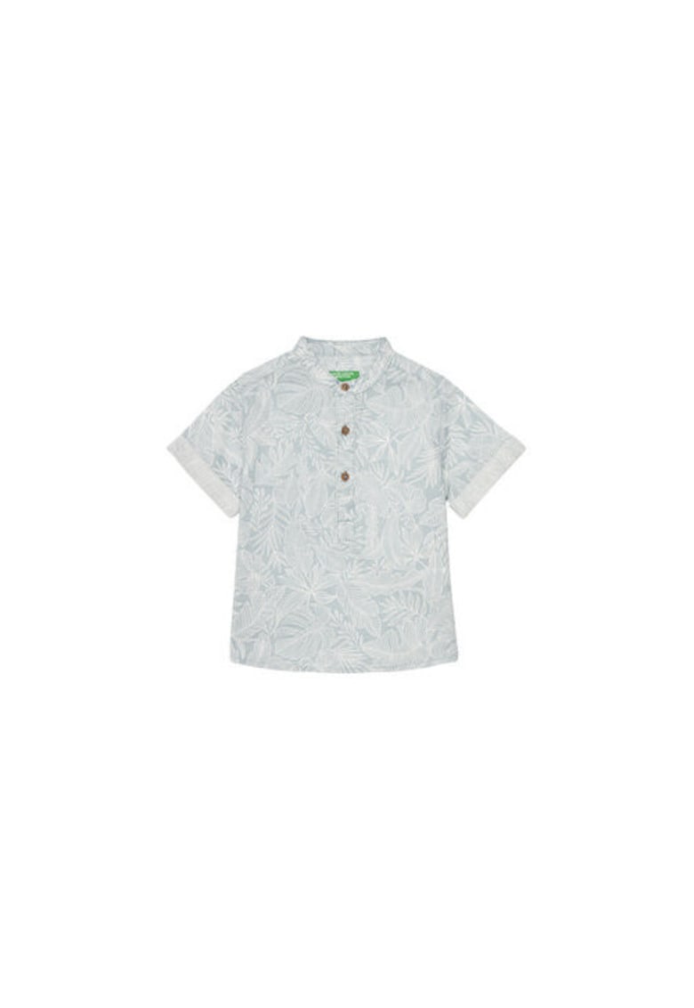 Oferte la Camasa baieti Benetton albastru bumbac - Albastru