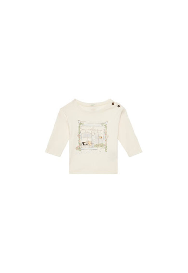 Oferte la Bluza fete  3I9WA105Q - Bumbac organic - Bej - Bej