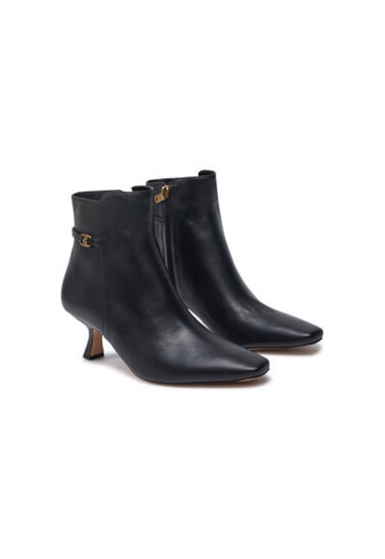 Oferte la Botine dama  CU234 - Piele naturala - Negru - Negru