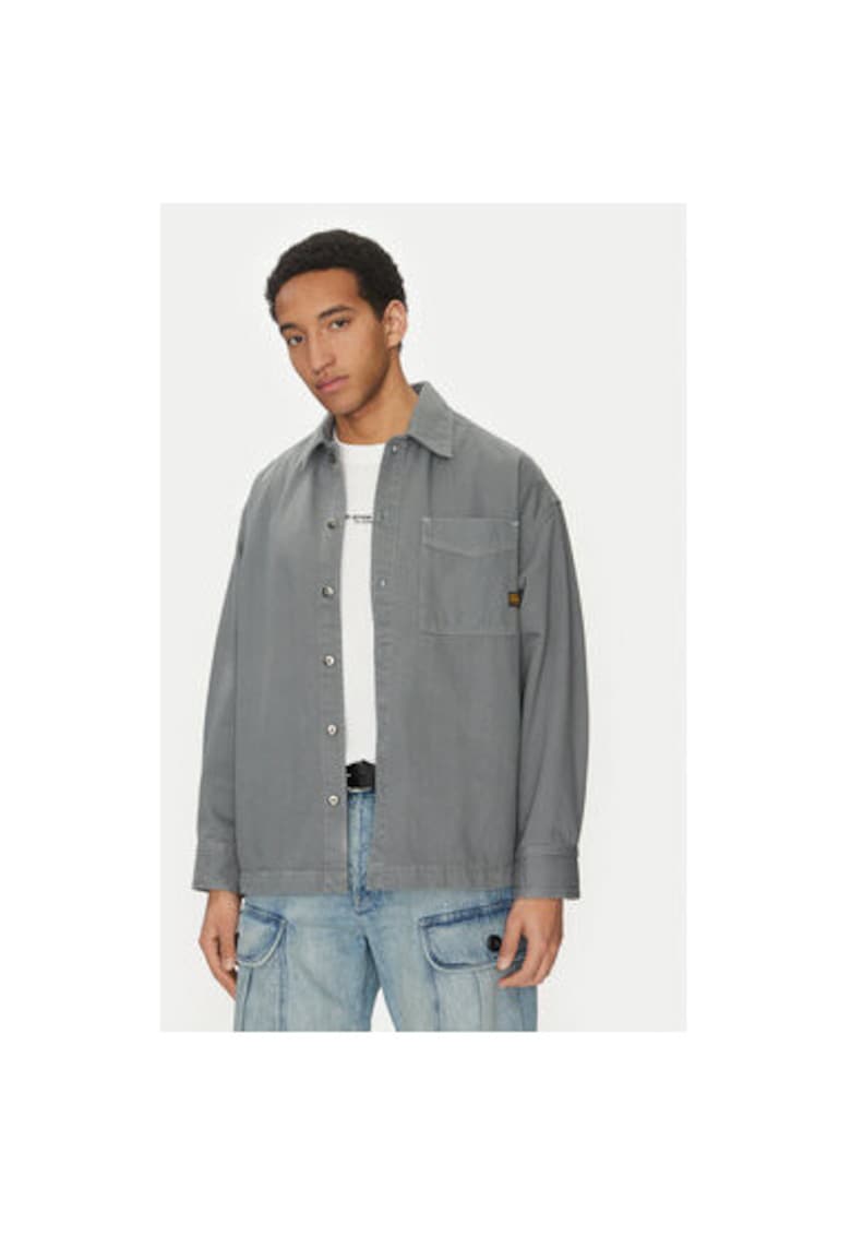 Oferte la Camasa barbati G Star Raw - D23007-D300 - Bumbac/Bumac reciclat - Gri - Gri