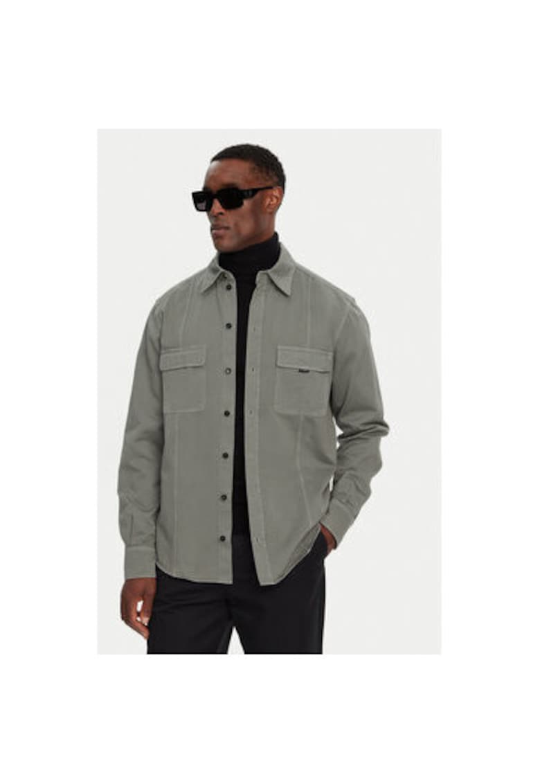 Oferte la Camasa Barbati -  305315618 - Bumbac - Verde - Verde