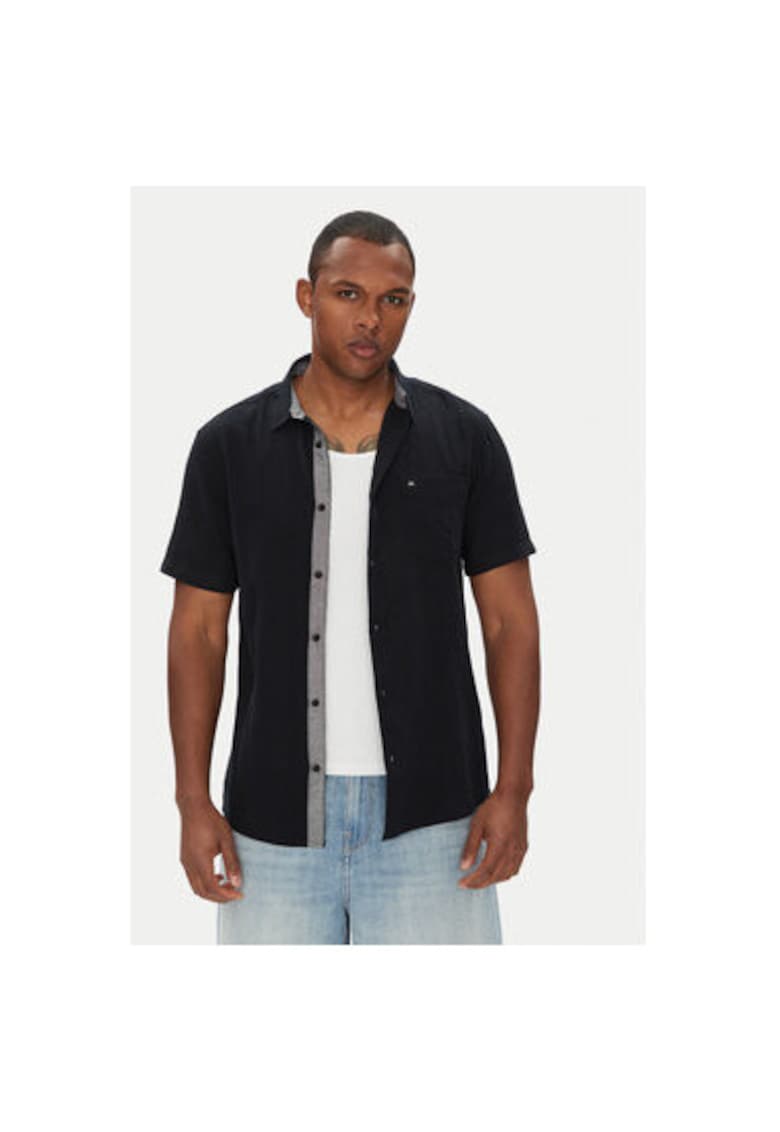 Oferte la Camasa barbati  EQYWT04622 - Bumbac - Negru - Negru
