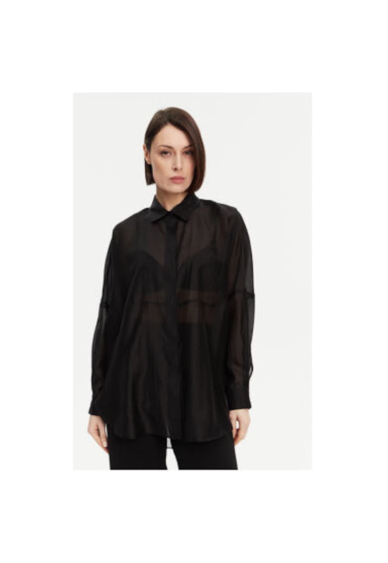 Oferte la Camasa dama  53-7068 - Lyocell/Poliester - Negru - Negru