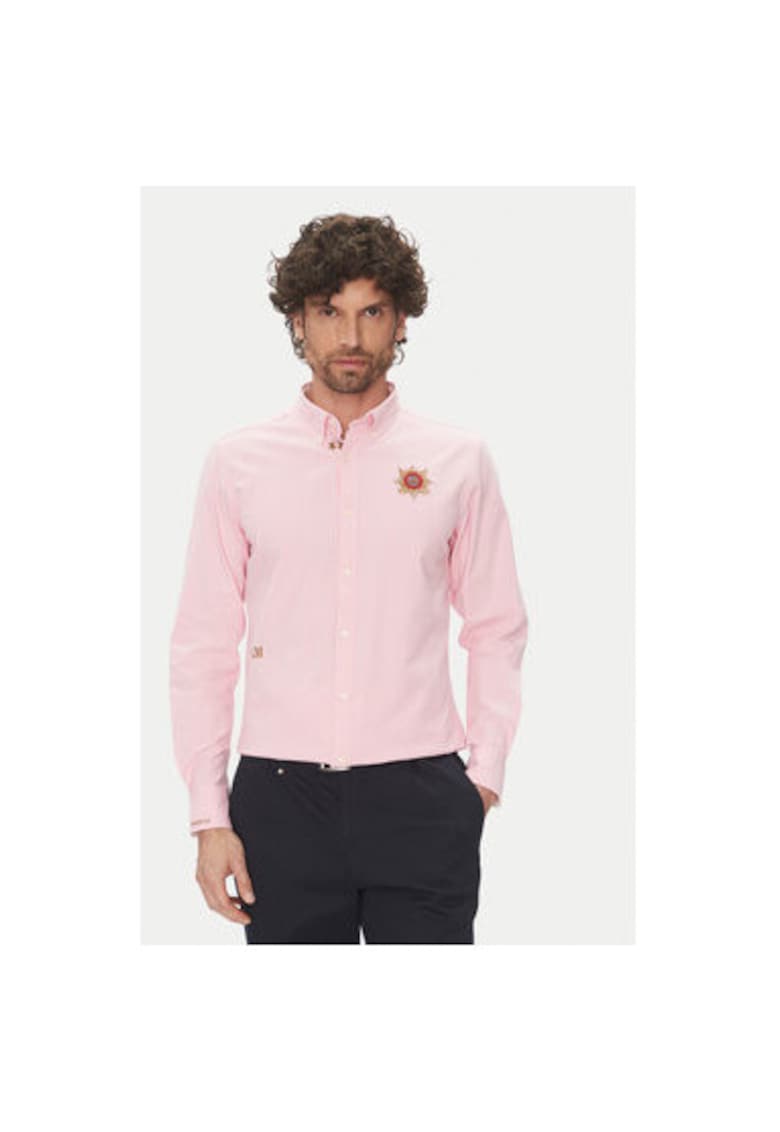 Oferte la Camasa barbati  OX092 - Bumbac - Roz - Roz