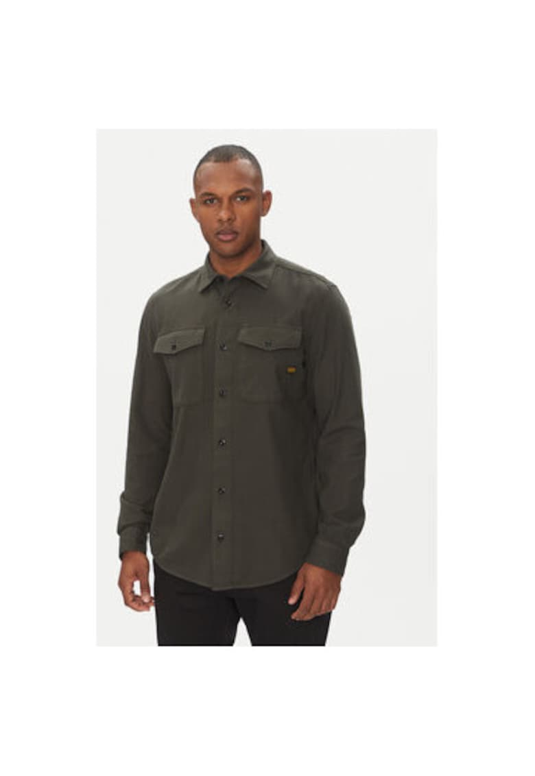 Oferte la Camasa barbati G Star Raw - D24963-D454-B575 - Bumbac/Bumbac - Maro - Maro