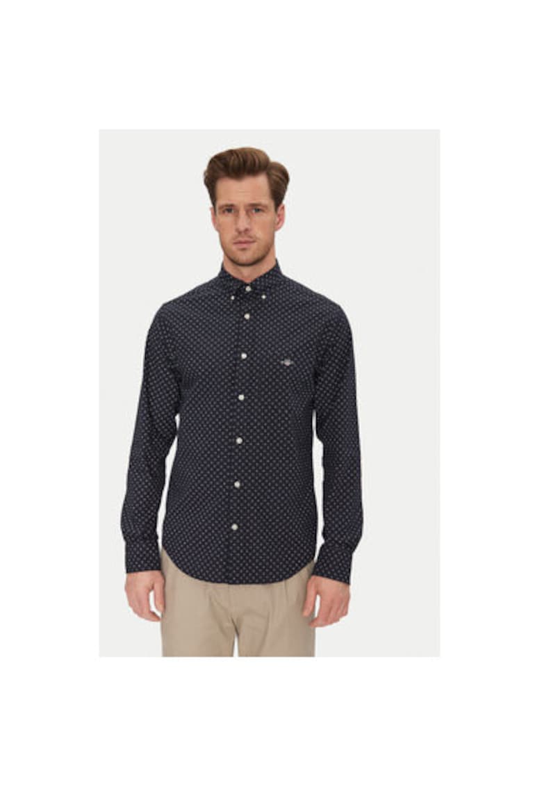 Oferte la Camasa barbati  3250056 - Bumbac - Bleumarin - Bleumarin