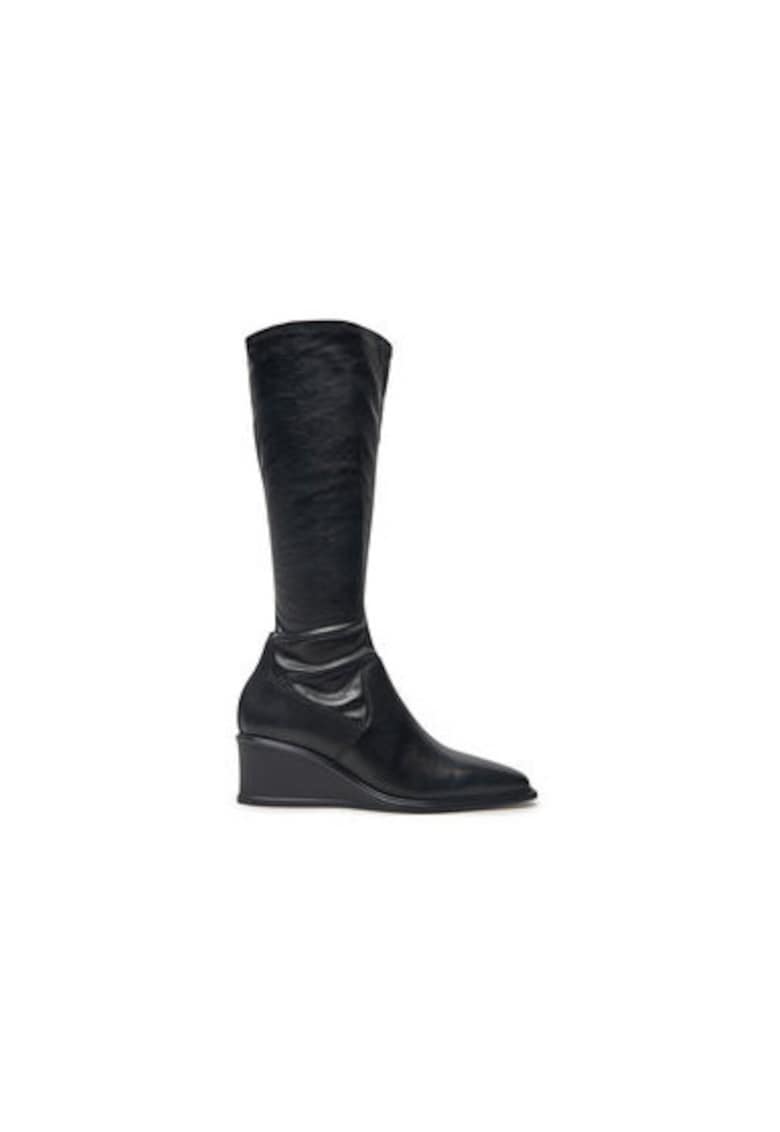 Oferte la Cizme dama  5829-102-20 - Piele naturala - Negru - Negru